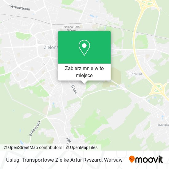 Mapa Uslugi Transportowe Zielke Artur Ryszard