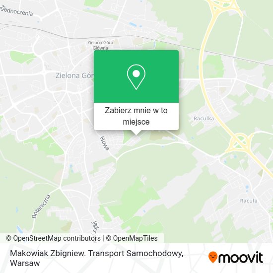 Mapa Makowiak Zbigniew. Transport Samochodowy