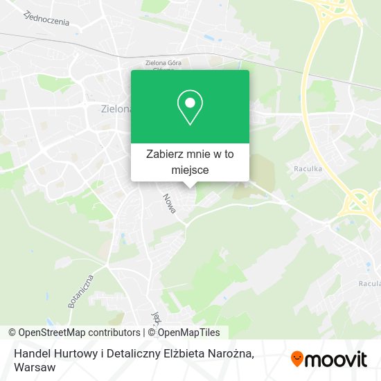 Mapa Handel Hurtowy i Detaliczny Elżbieta Narożna