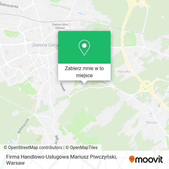 Mapa Firma Handlowo-Usługowa Mariusz Piwczyński