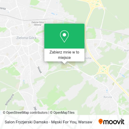 Mapa Salon Fryzjerski Damsko - Męski For You