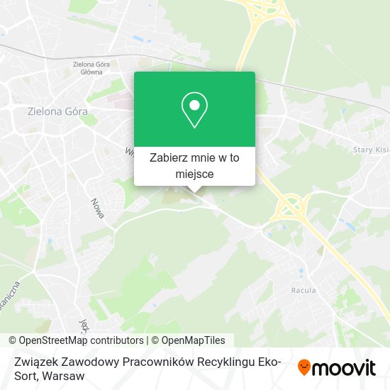 Mapa Związek Zawodowy Pracowników Recyklingu Eko-Sort