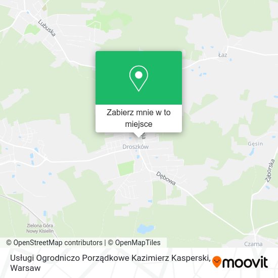 Mapa Usługi Ogrodniczo Porządkowe Kazimierz Kasperski