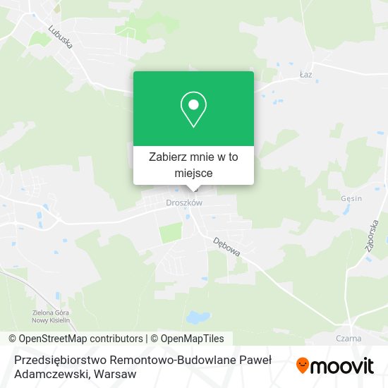 Mapa Przedsiębiorstwo Remontowo-Budowlane Paweł Adamczewski