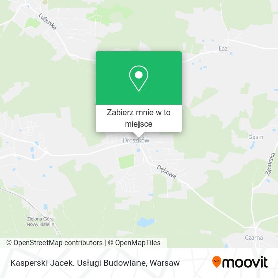 Mapa Kasperski Jacek. Usługi Budowlane