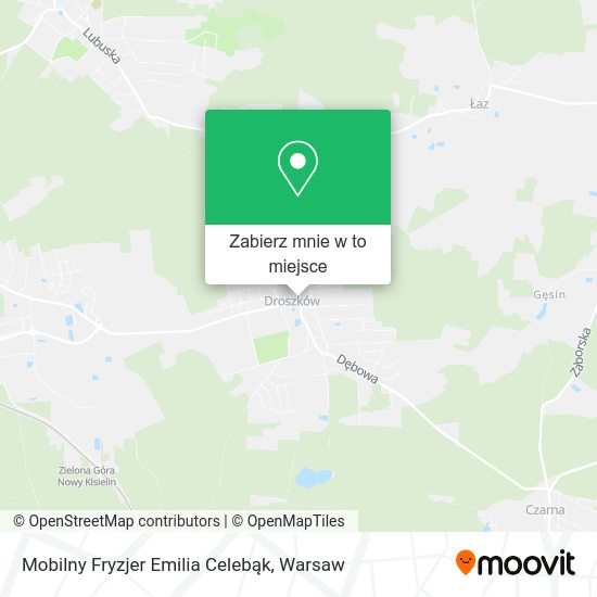 Mapa Mobilny Fryzjer Emilia Celebąk