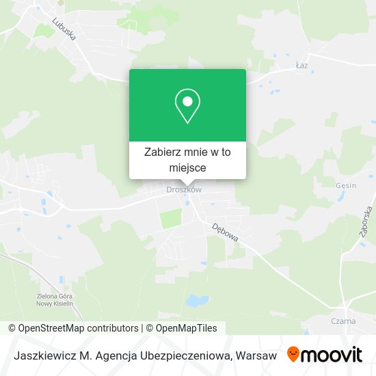 Mapa Jaszkiewicz M. Agencja Ubezpieczeniowa