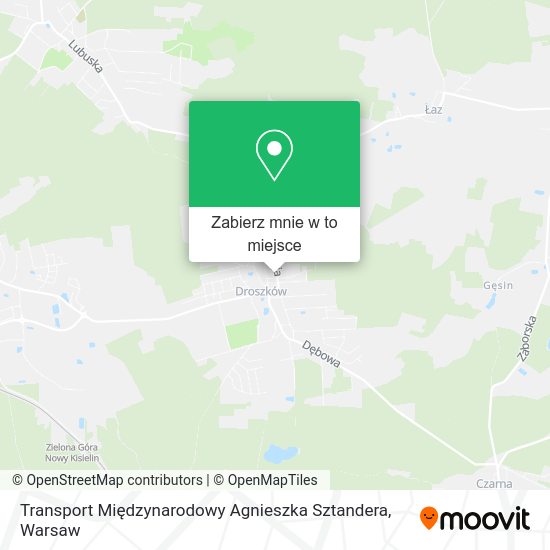 Mapa Transport Międzynarodowy Agnieszka Sztandera