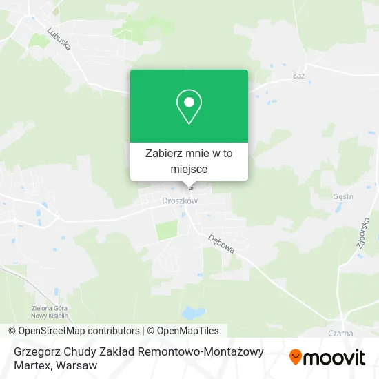 Mapa Grzegorz Chudy Zakład Remontowo-Montażowy Martex