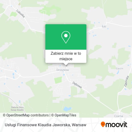 Mapa Usługi Finansowe Klaudia Jaworska