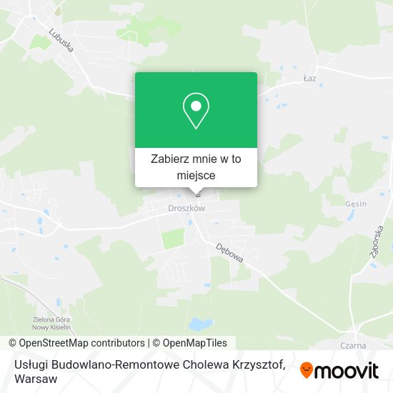 Mapa Usługi Budowlano-Remontowe Cholewa Krzysztof