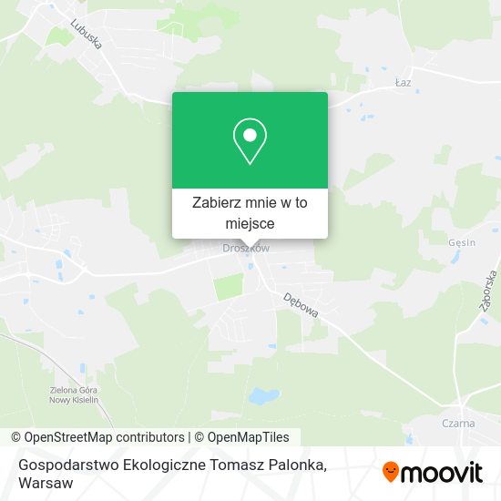 Mapa Gospodarstwo Ekologiczne Tomasz Palonka