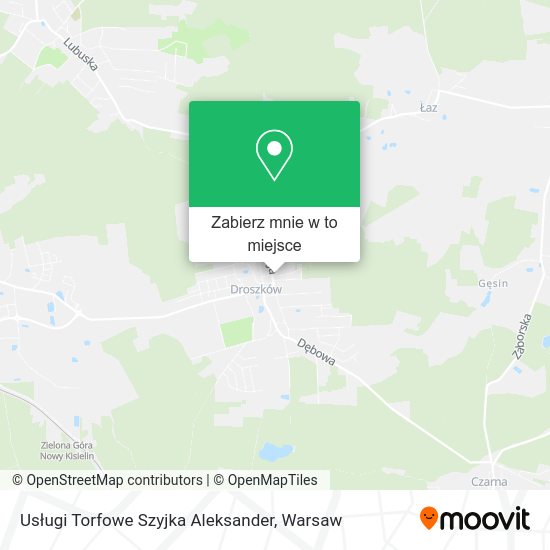 Mapa Usługi Torfowe Szyjka Aleksander