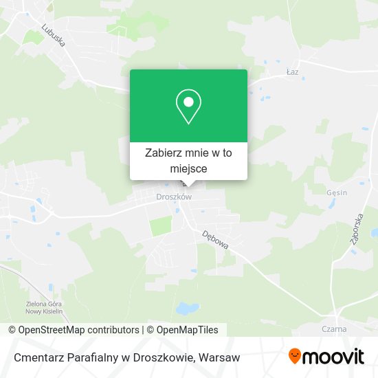 Mapa Cmentarz Parafialny w Droszkowie