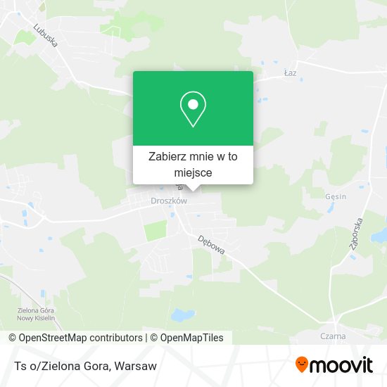 Mapa Ts o/Zielona Gora