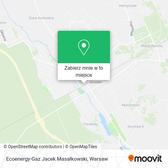 Mapa Ecoenergy-Gaz Jacek Masałkowski