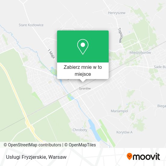 Mapa Usługi Fryzjerskie