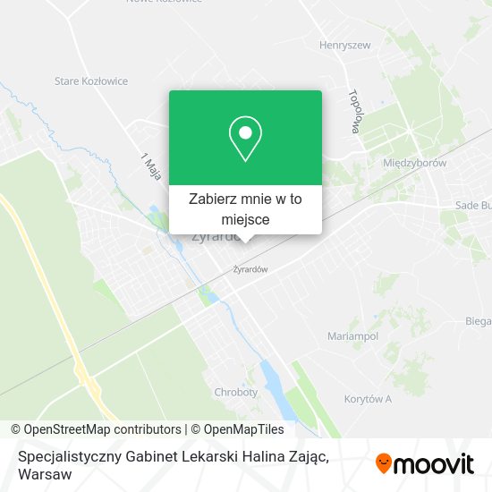 Mapa Specjalistyczny Gabinet Lekarski Halina Zając