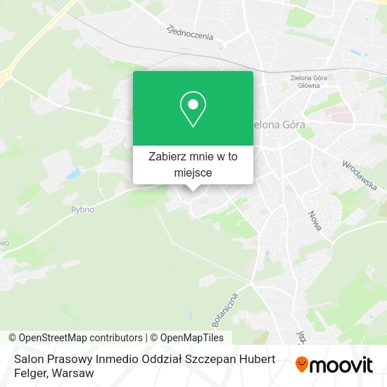 Mapa Salon Prasowy Inmedio Oddział Szczepan Hubert Felger