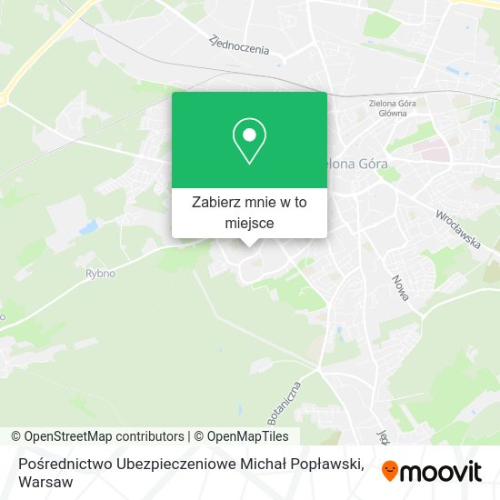 Mapa Pośrednictwo Ubezpieczeniowe Michał Popławski