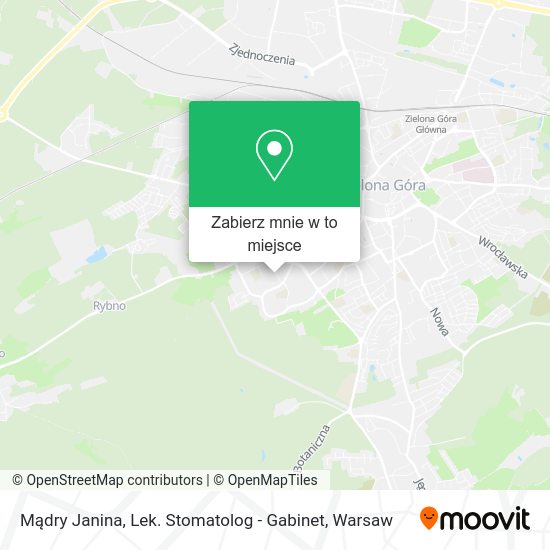 Mapa Mądry Janina, Lek. Stomatolog - Gabinet