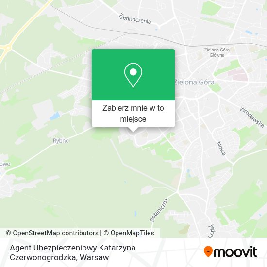 Mapa Agent Ubezpieczeniowy Katarzyna Czerwonogrodzka