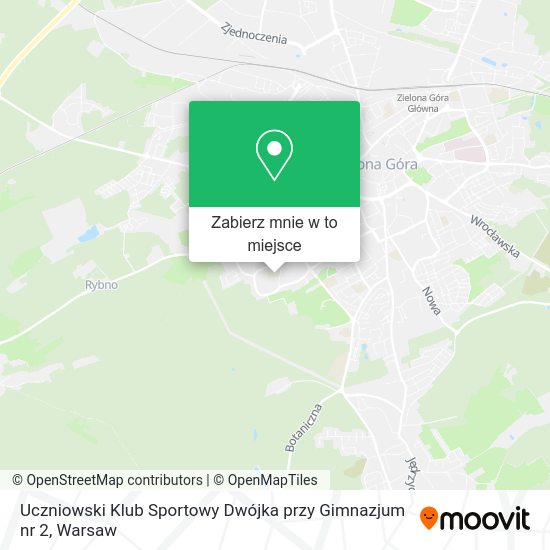 Mapa Uczniowski Klub Sportowy Dwójka przy Gimnazjum nr 2