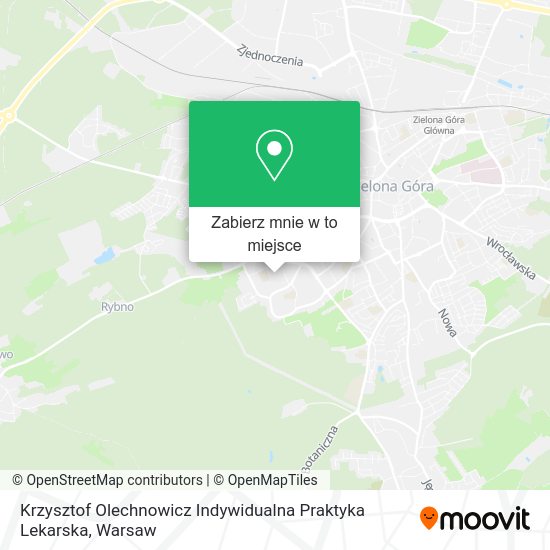 Mapa Krzysztof Olechnowicz Indywidualna Praktyka Lekarska