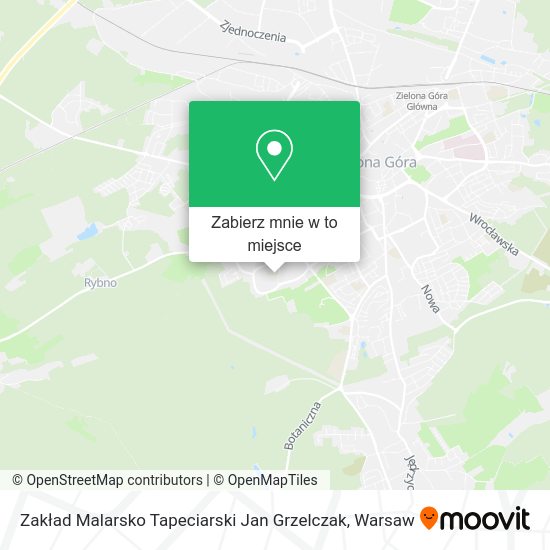 Mapa Zakład Malarsko Tapeciarski Jan Grzelczak