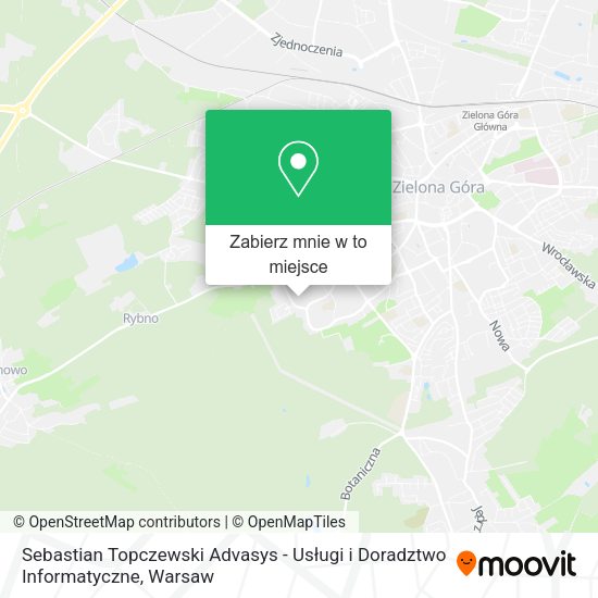 Mapa Sebastian Topczewski Advasys - Usługi i Doradztwo Informatyczne