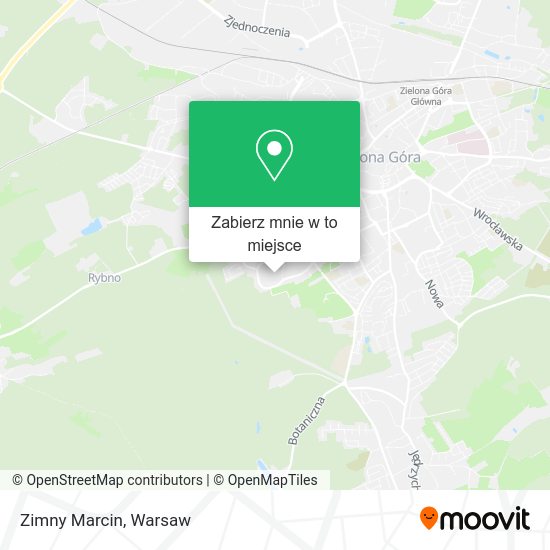 Mapa Zimny Marcin