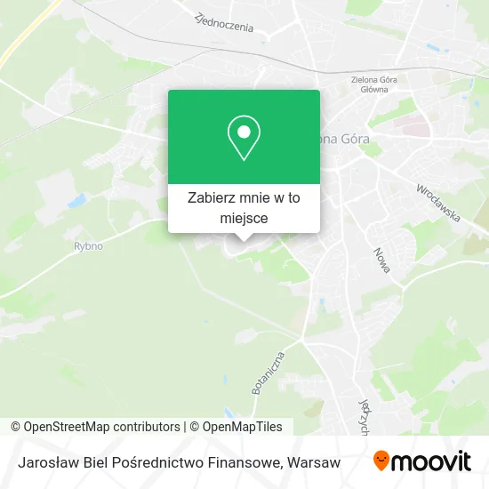 Mapa Jarosław Biel Pośrednictwo Finansowe