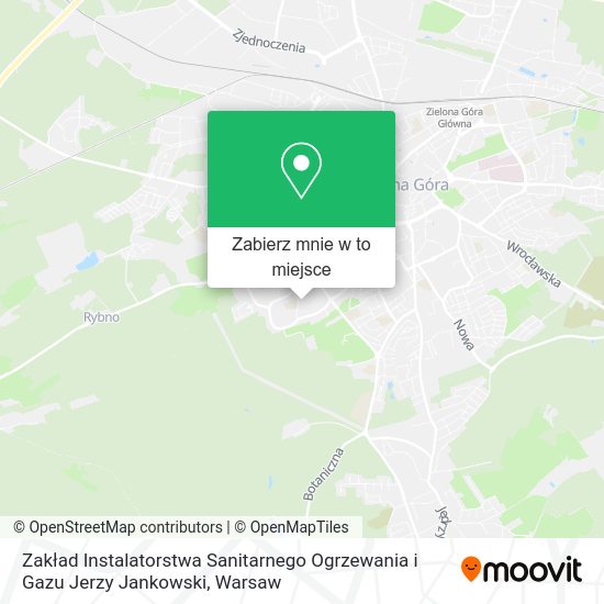 Mapa Zakład Instalatorstwa Sanitarnego Ogrzewania i Gazu Jerzy Jankowski