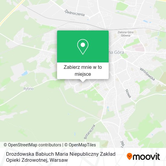 Mapa Drozdowska Babiuch Maria Niepubliczny Zakład Opieki Zdrowotnej