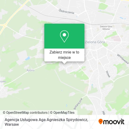 Mapa Agencja Usługowa Aga Agnieszka Spirydowicz