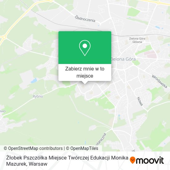 Mapa Żłobek Pszczółka Miejsce Twórczej Edukacji Monika Mazurek