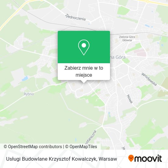 Mapa Usługi Budowlane Krzysztof Kowalczyk