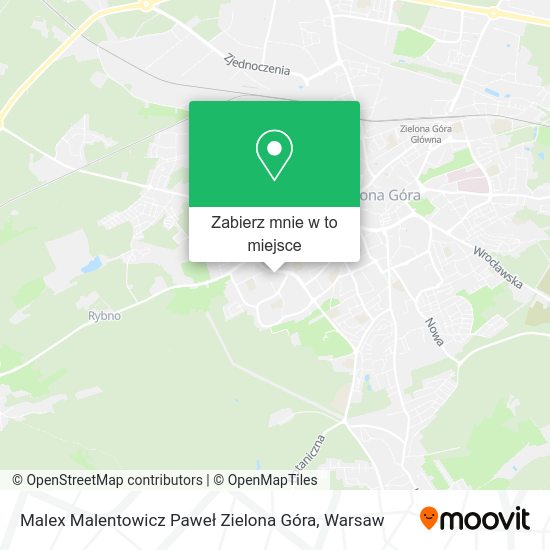 Mapa Malex Malentowicz Paweł Zielona Góra