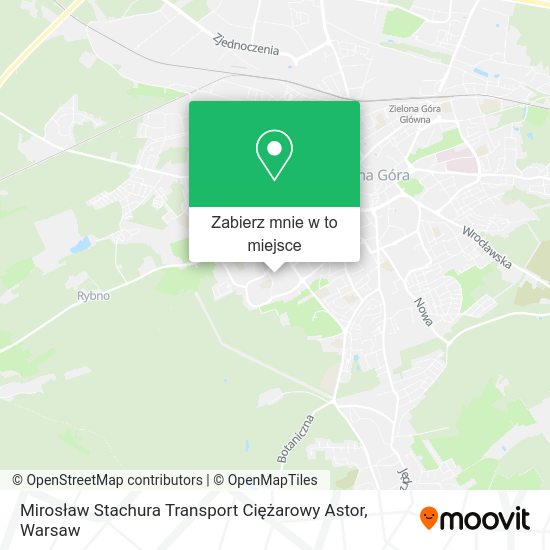 Mapa Mirosław Stachura Transport Ciężarowy Astor