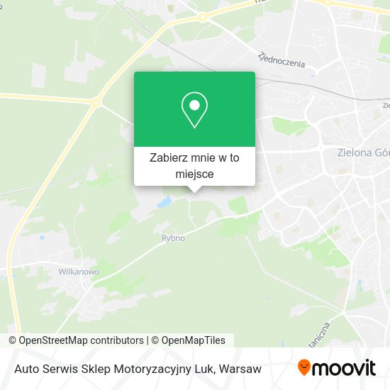 Mapa Auto Serwis Sklep Motoryzacyjny Luk