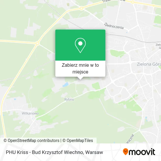 Mapa PHU Kriss - Bud Krzysztof Wiechno
