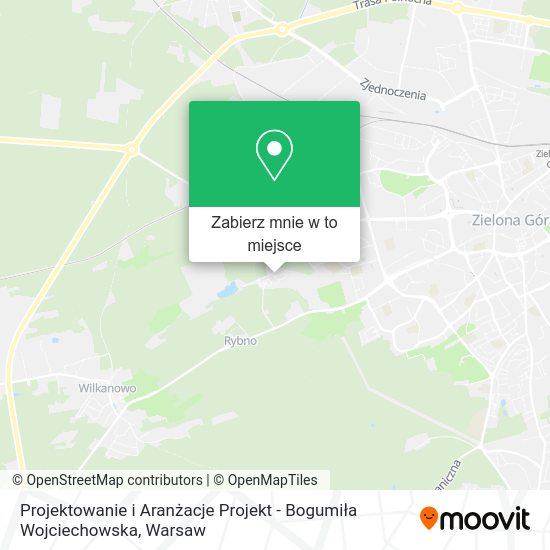 Mapa Projektowanie i Aranżacje Projekt - Bogumiła Wojciechowska