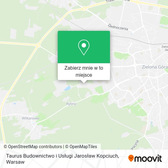 Mapa Taurus Budownictwo i Usługi Jarosław Kopciuch