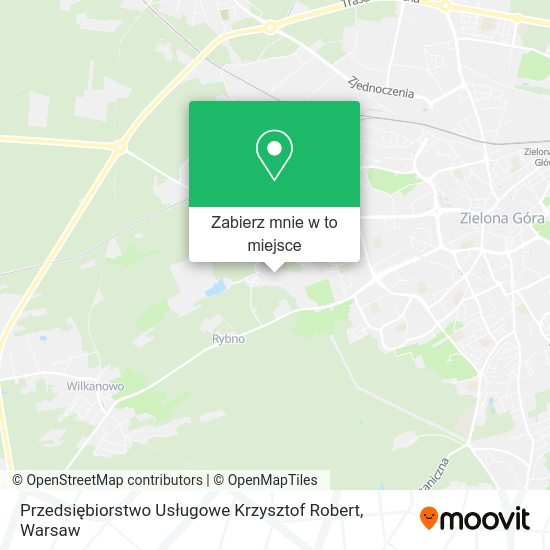 Mapa Przedsiębiorstwo Usługowe Krzysztof Robert