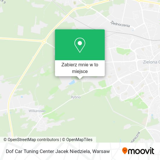 Mapa Dof Car Tuning Center Jacek Niedziela