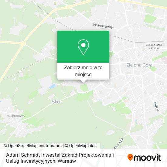 Mapa Adam Schmidt Inwestel Zakład Projektowania i Usług Inwestycyjnych