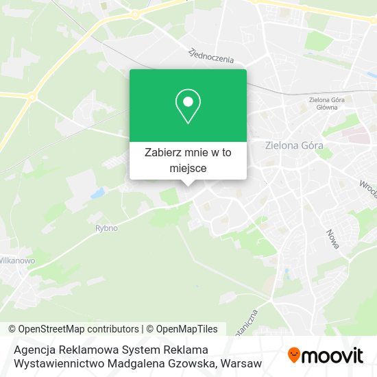 Mapa Agencja Reklamowa System Reklama Wystawiennictwo Madgalena Gzowska