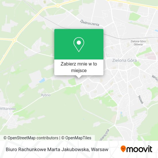 Mapa Biuro Rachunkowe Marta Jakubowska