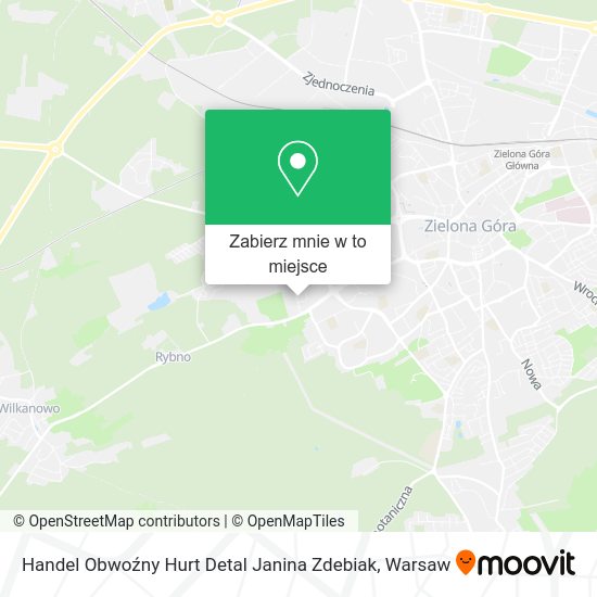 Mapa Handel Obwoźny Hurt Detal Janina Zdebiak