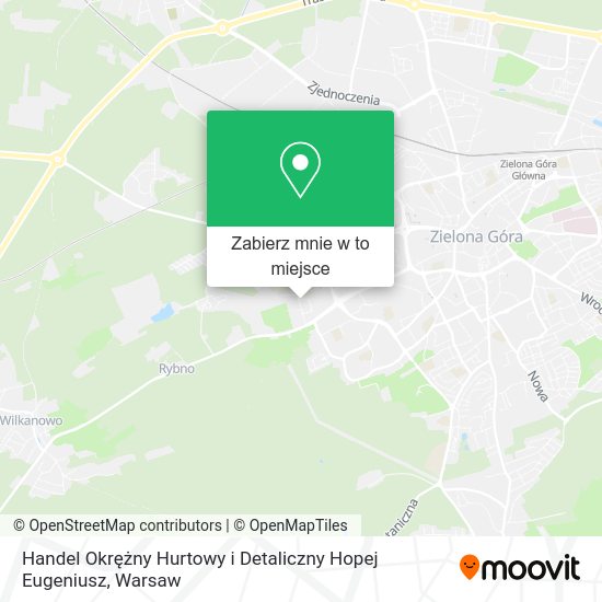 Mapa Handel Okrężny Hurtowy i Detaliczny Hopej Eugeniusz